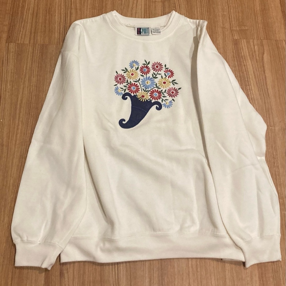 VTG Bolo Spirit Floral Sweater - Size L